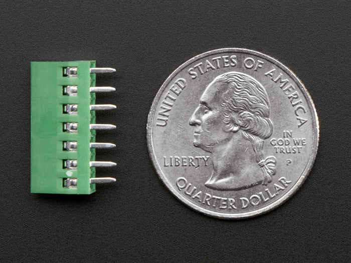 2.54mm/0.1" Pitch Terminal Block - 7-pin by The Pi Hut - The Pi Hut