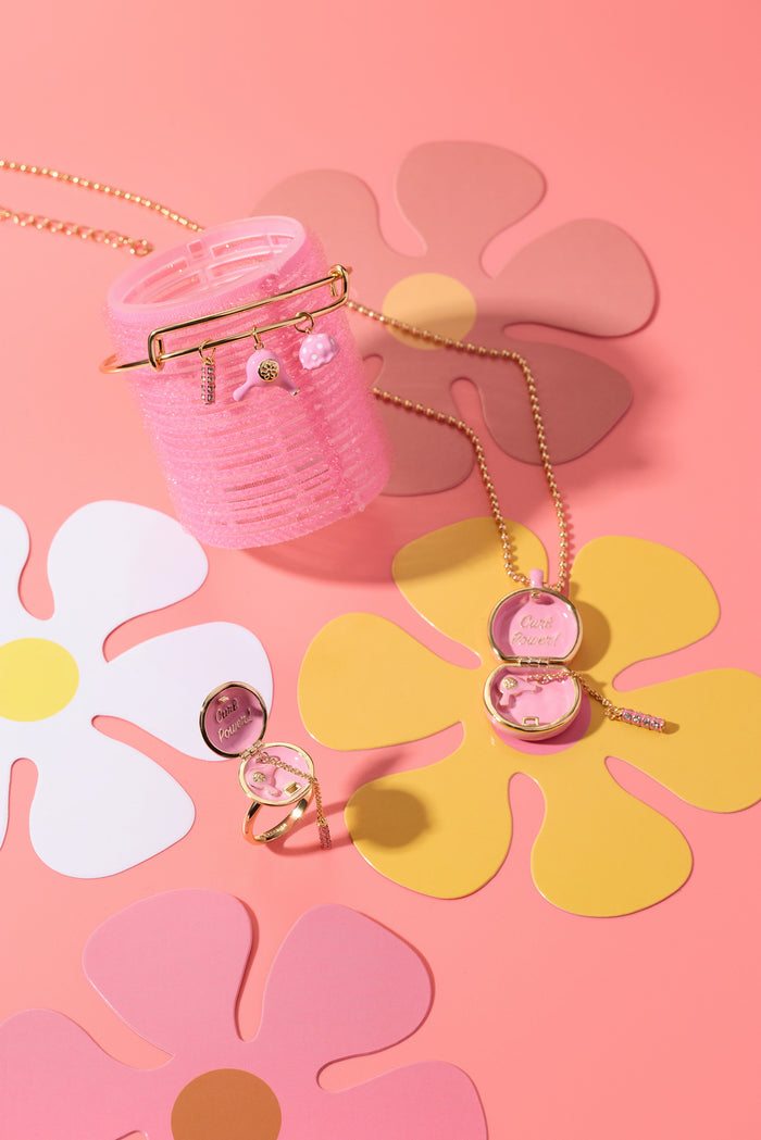 60s Hair Dryer Charm Bangle