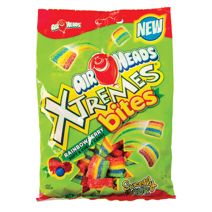 Airheads Xtremes Rainbow Berry Bites Candy Peg Bag - 12 Count