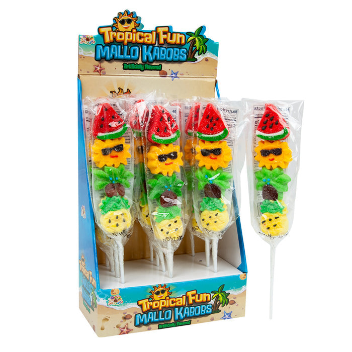 Albert's Candies Tropical Fun Mallo Kabobs Candy - 24 Count