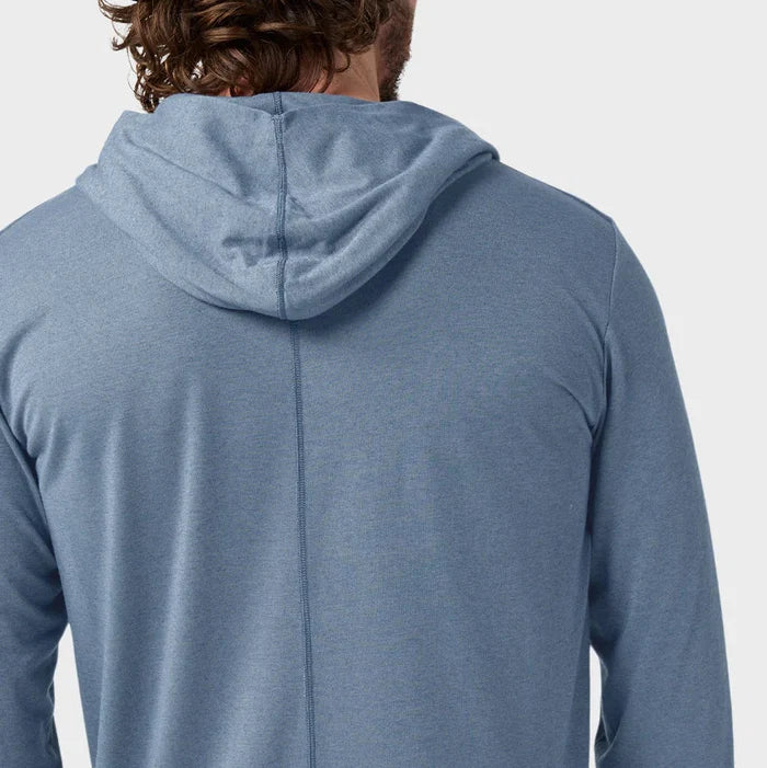 AllTrails x Stio Men's Divide Hooded Pullover - Stormy Weather Heather Midlayer Stio