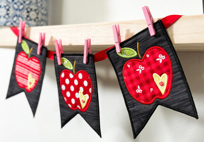 Apple Harvest Banner - SEW and emb