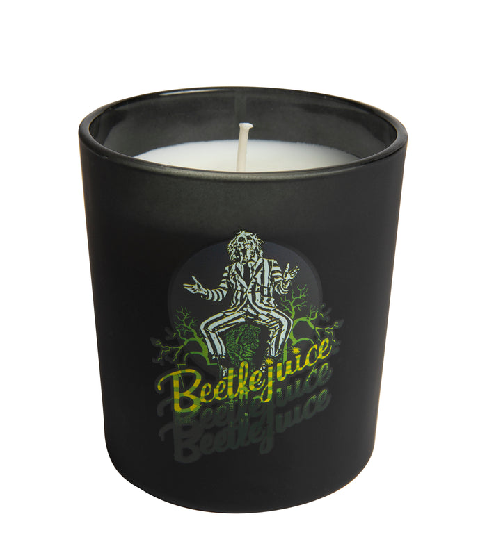 Beetlejuice Glass Candle