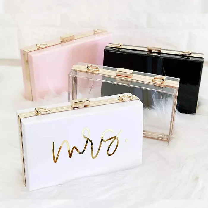Bridesmaids Acrylic Clutch Travellers Hat Boutique