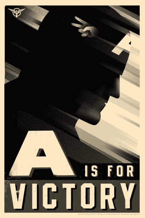 Captain America Variant Olly Moss poster