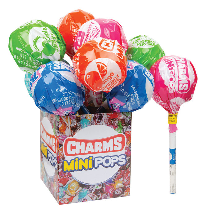 Charms Mega Minis Lollipop Candy - 12 Count