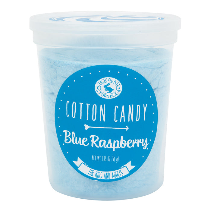 Chocolate Storybook Blue Raspberry Flavored Cotton Candy - 12 Count