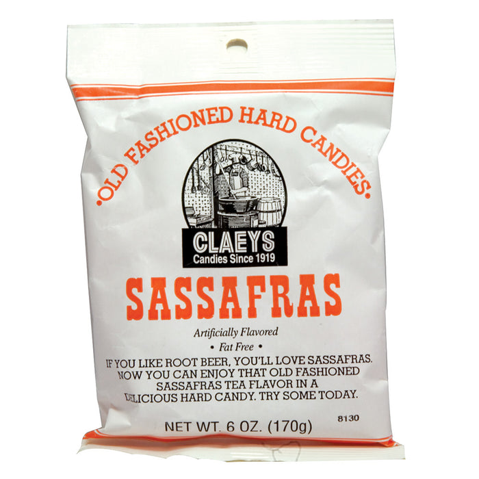 Claey's Sassafras Hard Candy Drops Bag - 24 Count