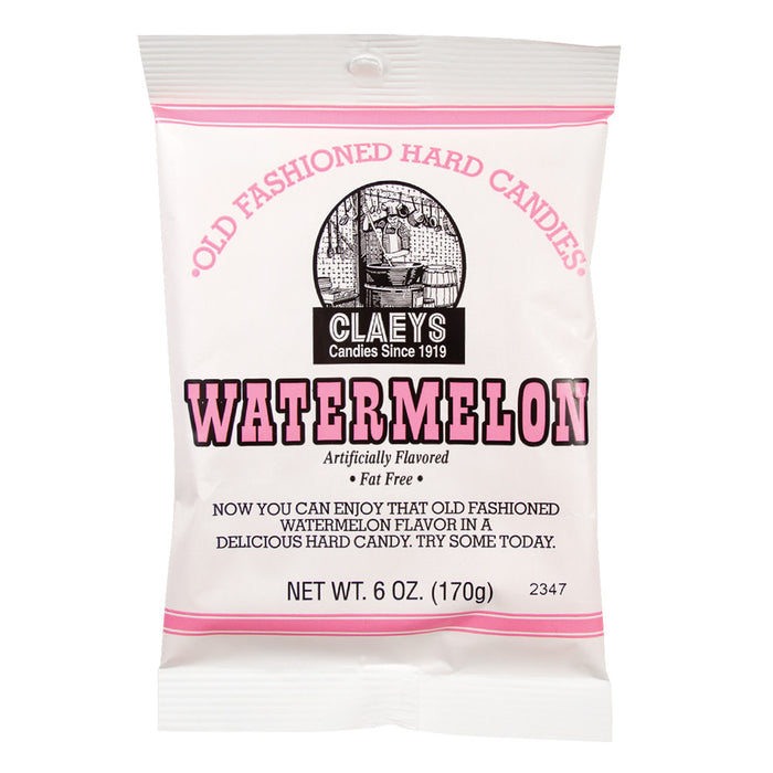 Claey's Watermelon Hard Candy Drops Bag - 24 Count