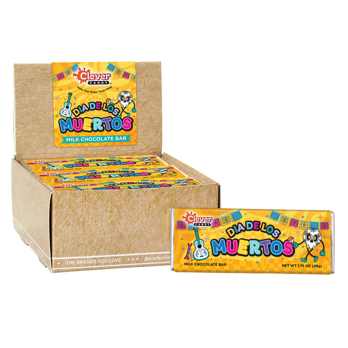 Day of the Dead Milk Chocolate Candy Bar - 24 Count