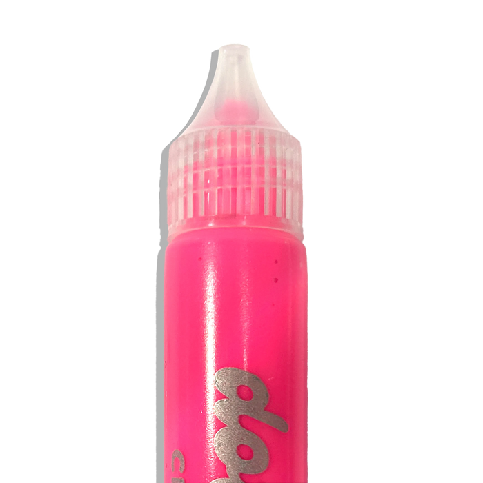 Capped pink paint stick from OOLY Dot-a-Lot 3D Dimensional Craft Paint - Brights on a white background