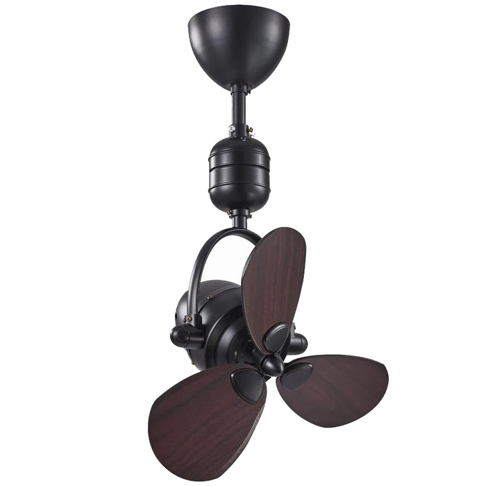 Black / Dark Wood or Black / Downrod Ceiling Mount