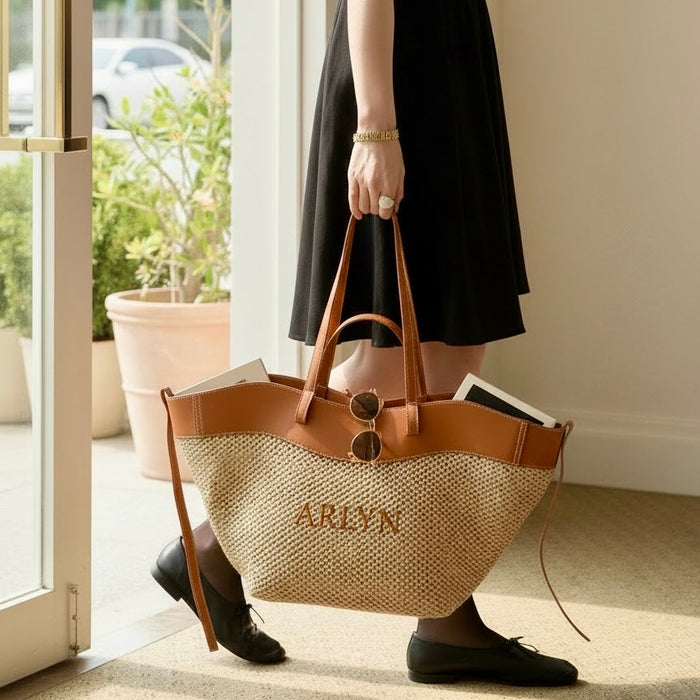 Embroidered Carryall Tote