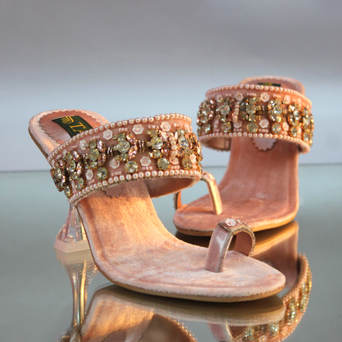 Fancy Heel Slippers For Women