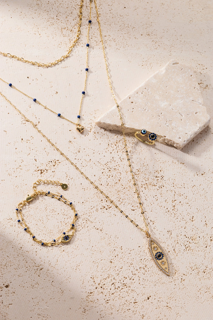 Festival Double Strand Evil Eye Bracelet