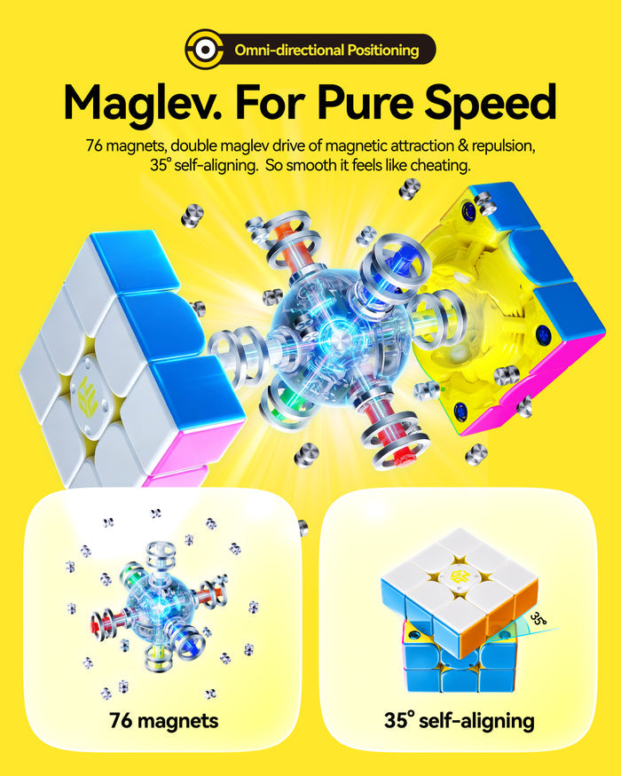 GAN i4 MagLev UV 3x3 (Minions Edition, Smart Cube)