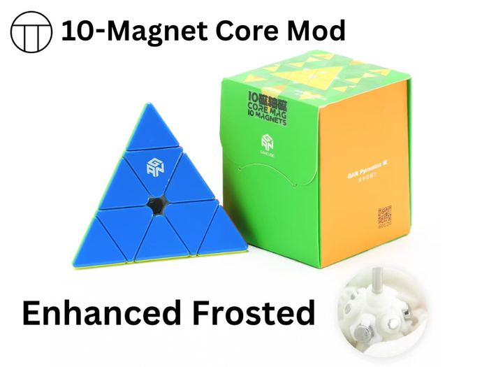 GAN Pyraminx M Enhanced Frosted (PiCube 10-Magnet Core Mod) - Stickerless