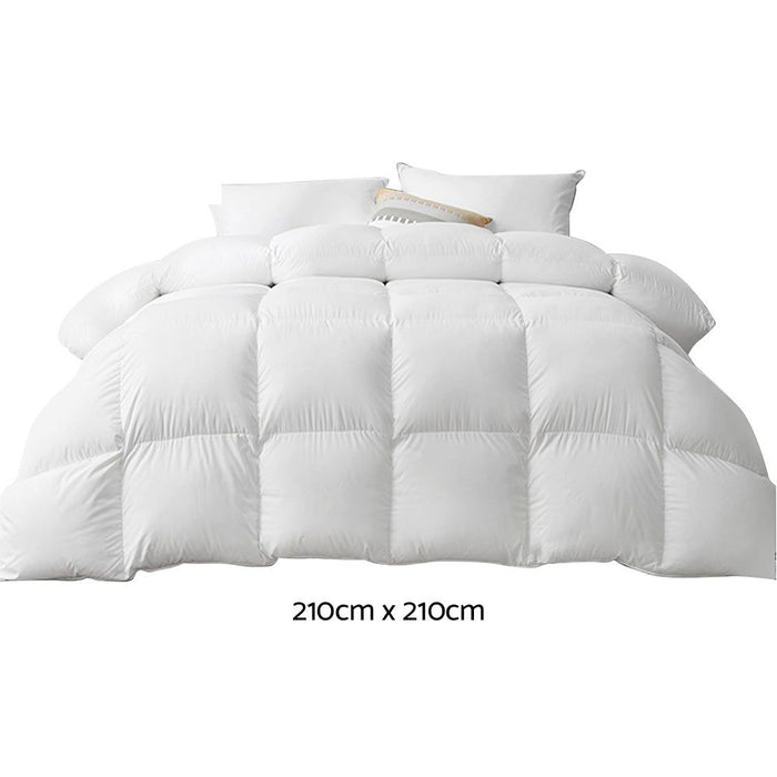 Giselle Bedding Queen Size 500GSM Goose Down Feather Quilt -Home Living Store - -