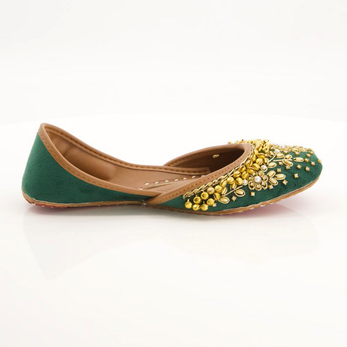Green Fancy Khussa for women
