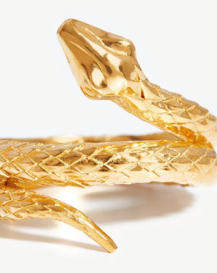 Harris Reed Coiled Serpent Ring | 18ct Gold Plated Rings Missoma