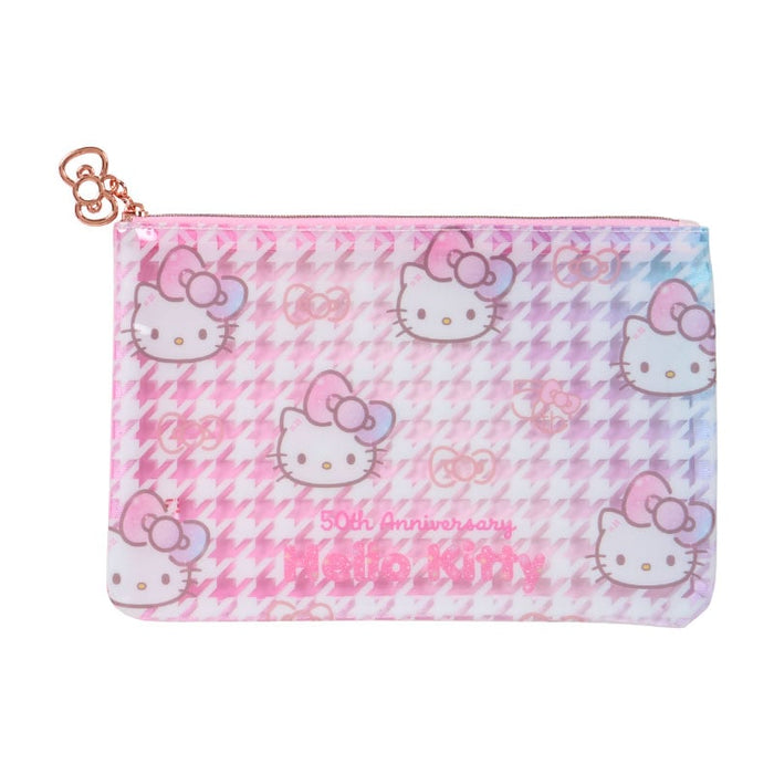 Hello Kitty 2-Piece Pouch Set 50th Anniv. (Fashionable Ribbons Series) Bags Japan Original