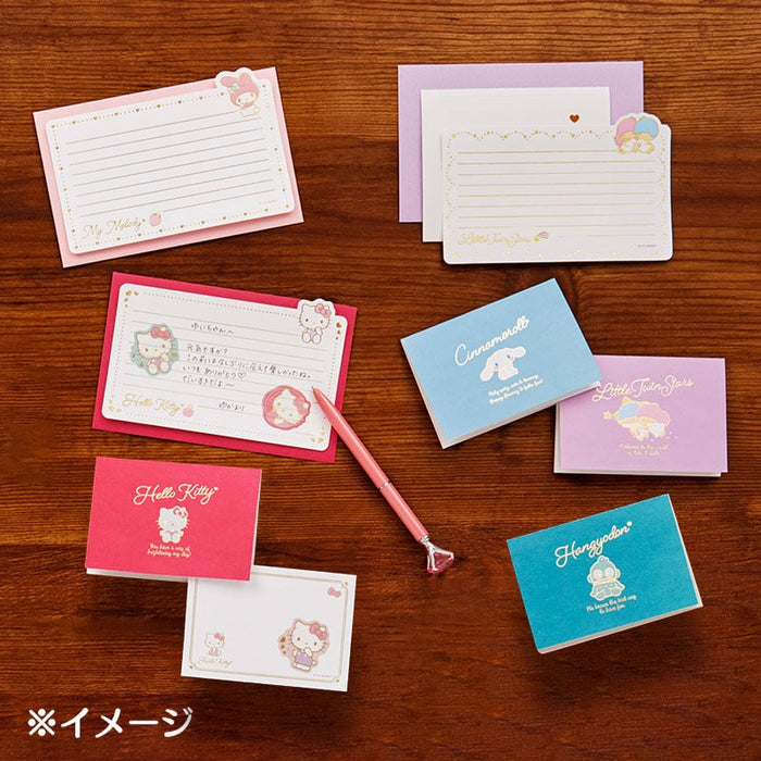 Hello Kitty Classic Enclosure Letter Set Stationery Japan Original