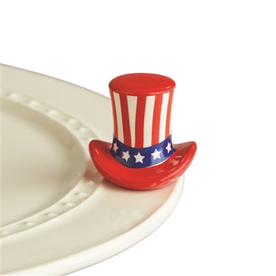 Home of the Free - Nora Fleming Mini (Uncle Sam Hat)