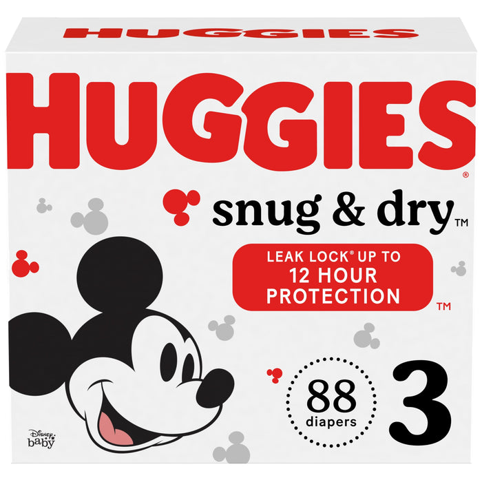 Huggies Snug and Dry S3 (88 diapers) - 03600054647