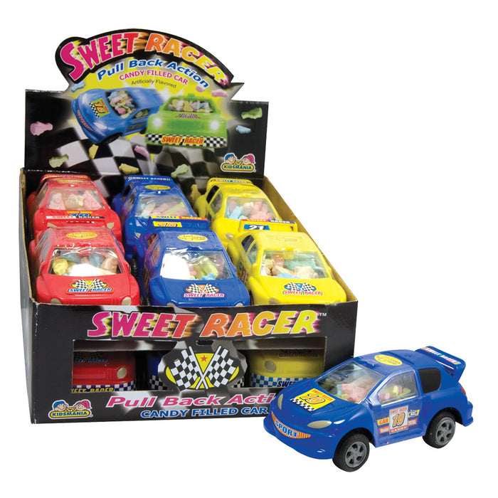 Kidsmania Sweet Racer Candy Filled Racecars - 12 Count