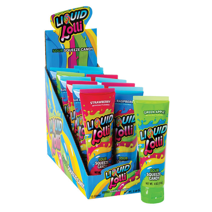 Koko's Candy Co Sour Squeeze Liquid Candy Tubes - 12 Count