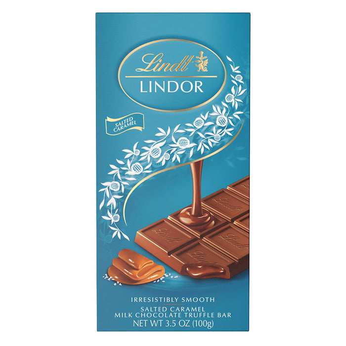 Lindt Lindor Salted Caramel Milk Chocolate Truffle Bar - 12 Count