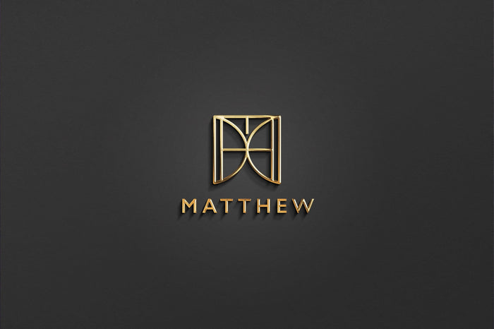 MATTHEW - Name Logo Design | Instant Download | Premade Logo | Minimalist Design