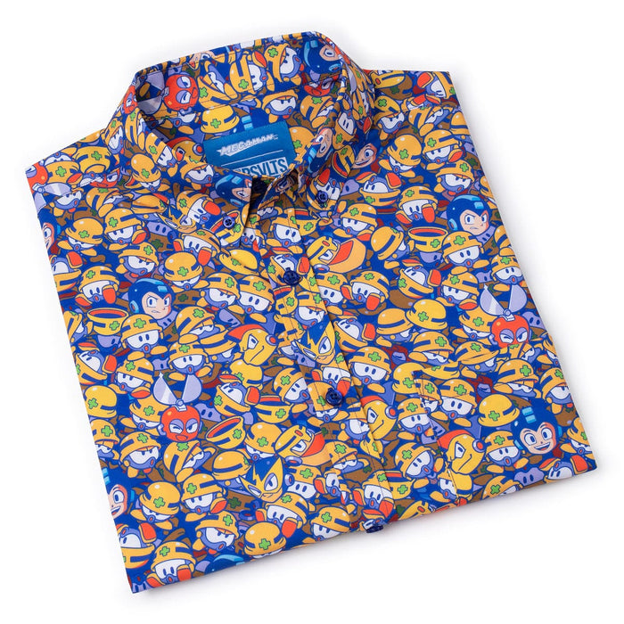 RSVLTS Mega Man Short Sleeve Shirt Mega Man "Metall Heads" – KUNUFLEX Short Sleeve Shirt Mega Man "Metall Heads" – KUNUFLEX Short Sleeve Shirt