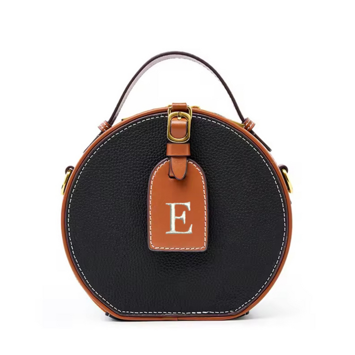 Mini Round Leather Bag - Travellers Hat Boutique