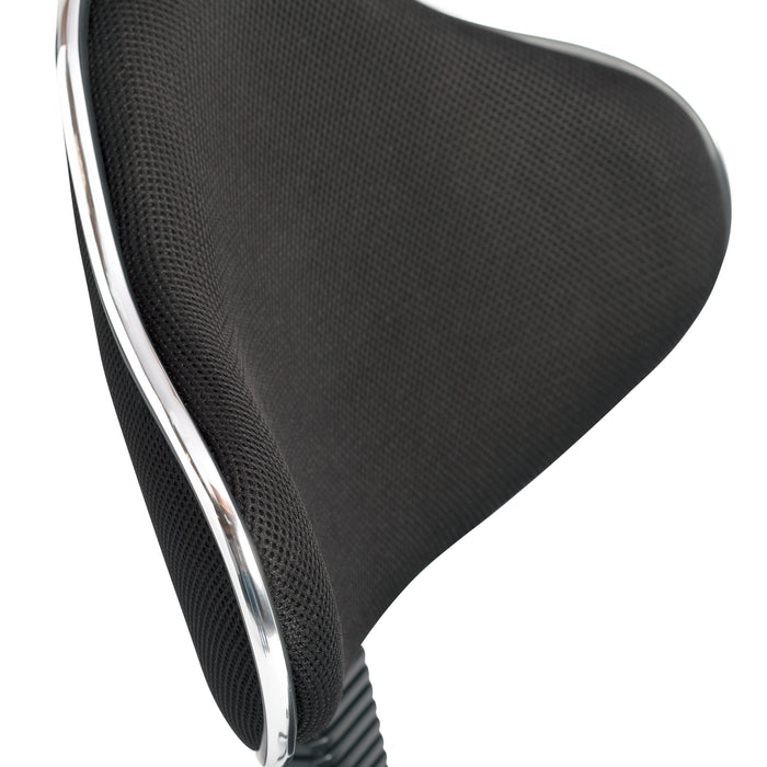 Mode Height Adjustable Swivel Office Task Chair with Contoured Seat and Back- Black 18522