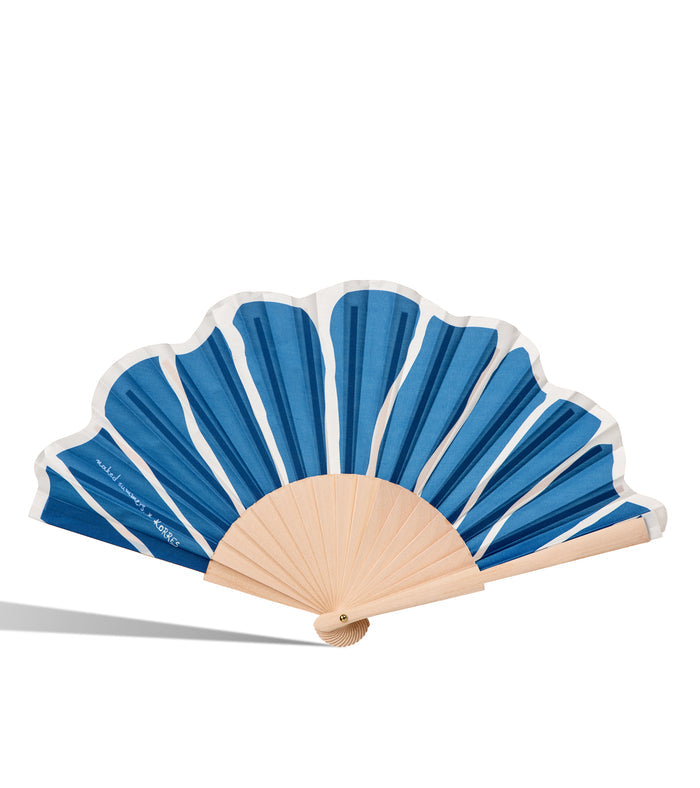 naked summers x KORRES Hand Fan Blue Merch Korres