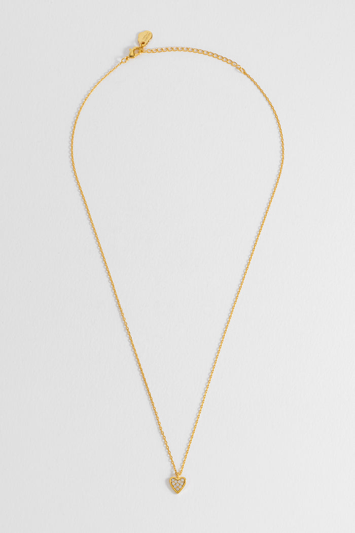 Pave Mini Heart Necklace