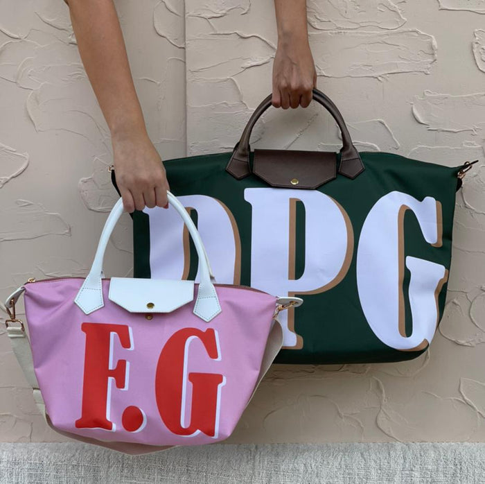 SHOULDER WITH LONGER HANDLE / COLOR 1 / BLOCK FONT