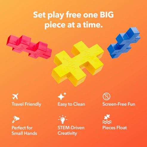 Plus Plus BIG Activity Set Flowers - 40 Piece Building Set