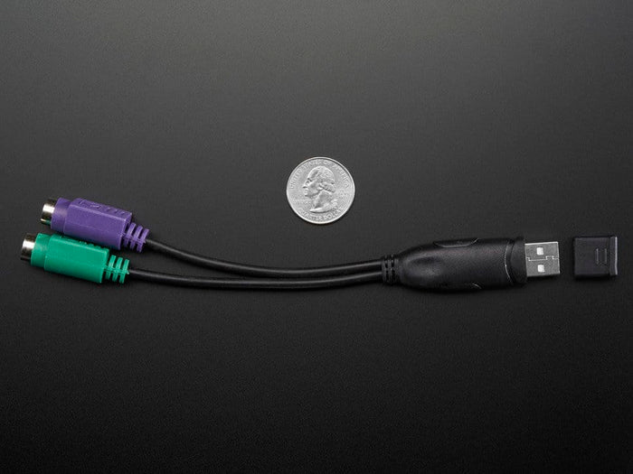 PS/2 Keyboard+Mouse to USB adapter by The Pi Hut - The Pi Hut