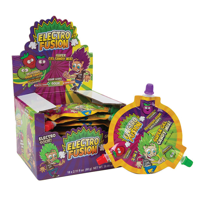 Raindrops Electro Fusion Sour Gel Candy Mix - 18 Count