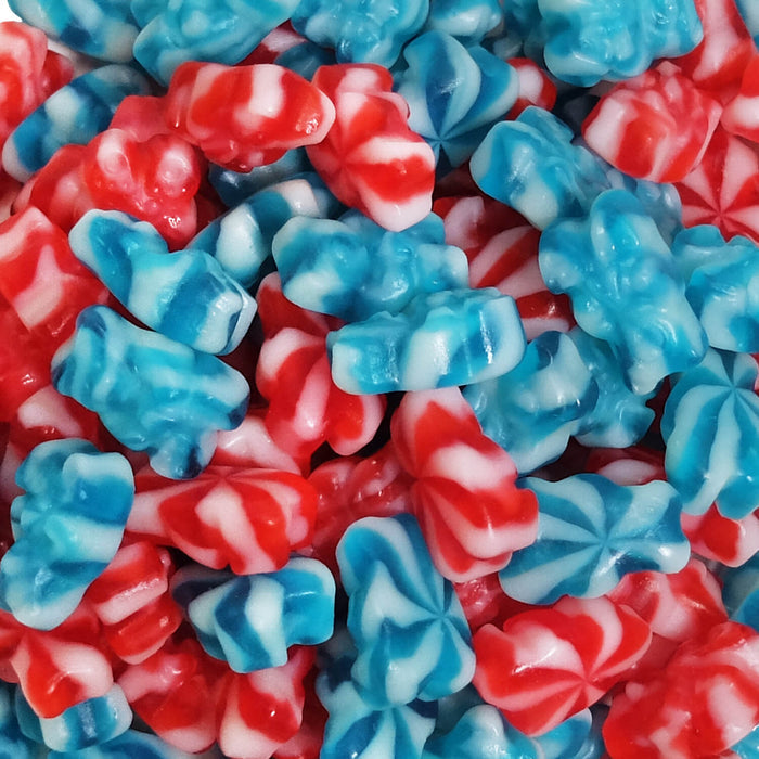 Red and blue gummy bears - 2.27kg