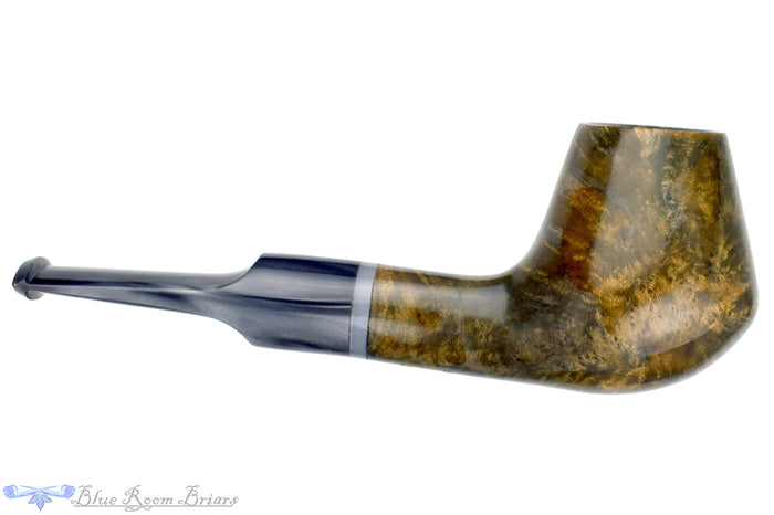 Blue Room Briars is proud to present this Ron Smith Pipe "Chris" Brandy with Autumn Camo Finish and Acrylic