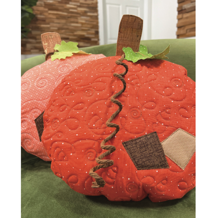 Round and Round the Pumpkin Patch Pillow (Downloadable Pattern)