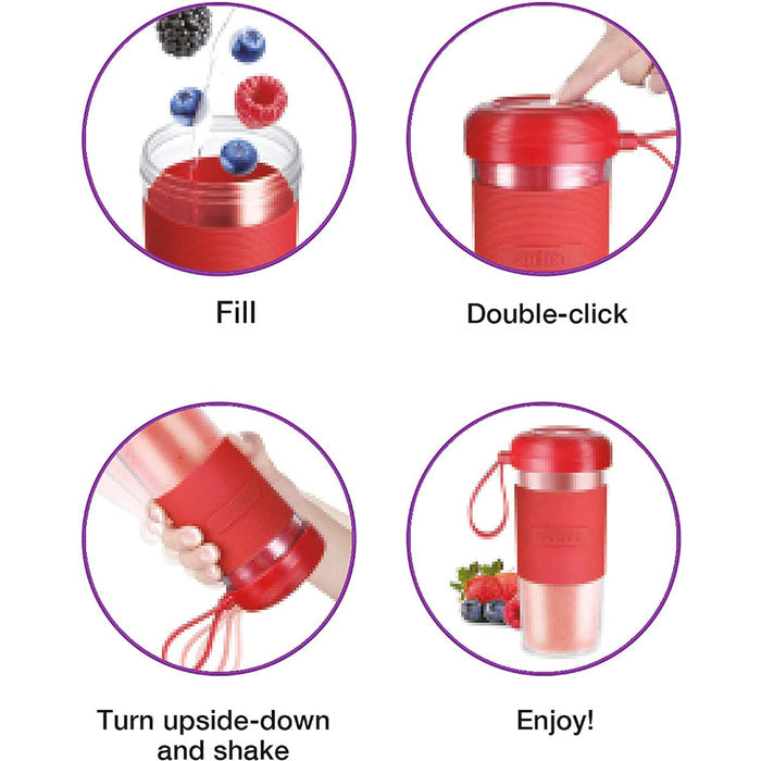 SALTON Portable Personal Blender Red - BL2045RD