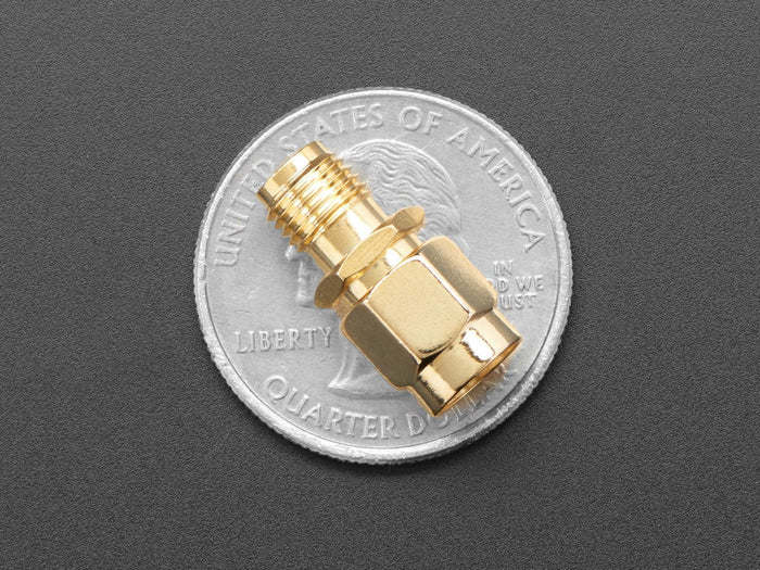 SMA Jack to RP-SMA Plug RF Adapter by The Pi Hut - The Pi Hut