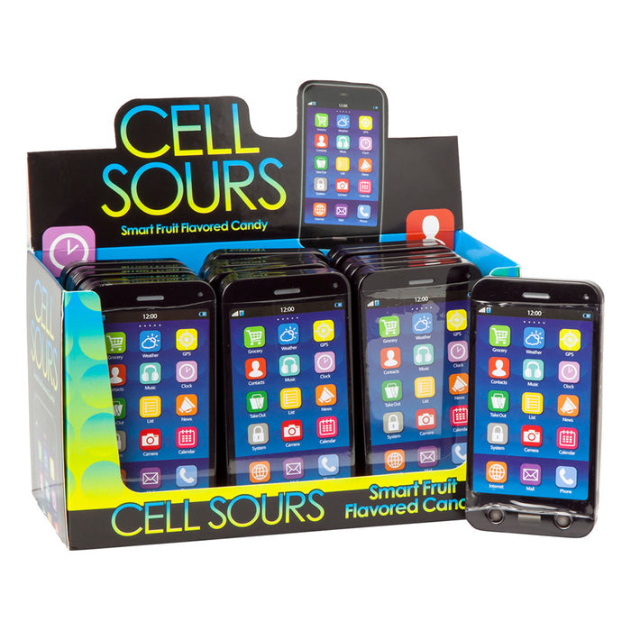 Smart Phone Sour Fruit Candy Tins - 18 Count