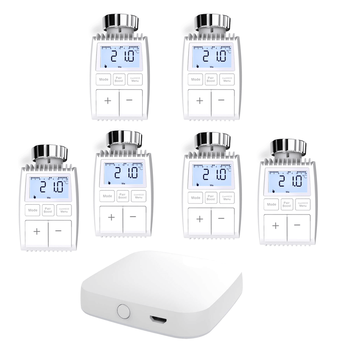6PCS / Tuya ZigBee Hub+TRV