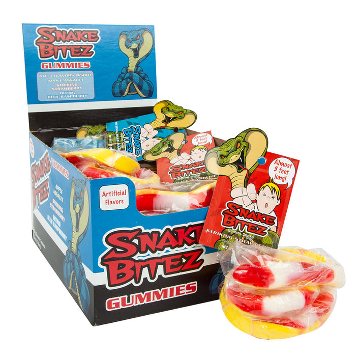 Snake Bitez Giant Gummy Snake Candy - 9 Count