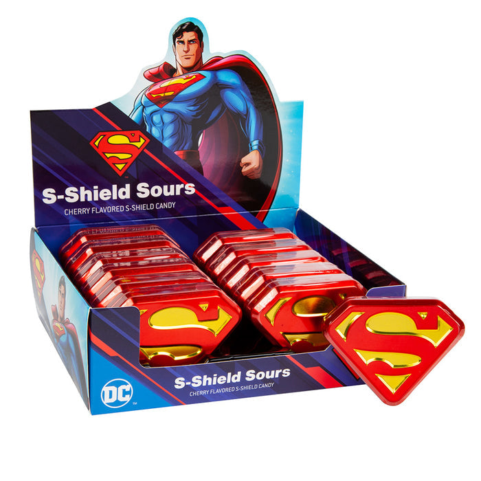 Sour Cherry S Shield Sours Hard Candy Tins - 12 Count